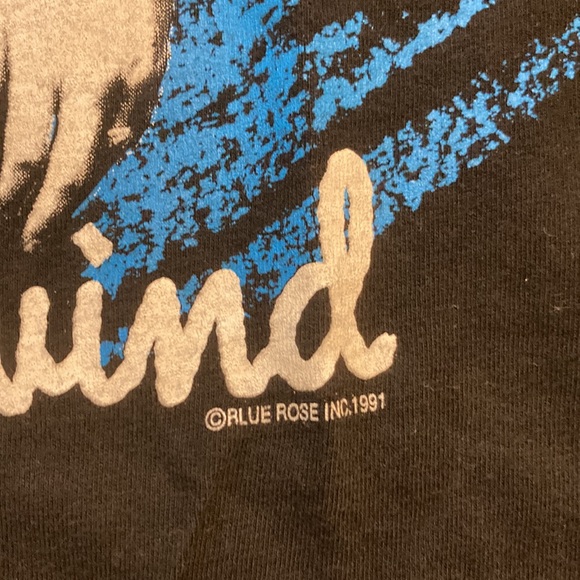 GARTH BOOKS VINTAGE T SHIRT 1991 Hanes Single Stitch Tee Ropin the Wind Merch - Picture 3 of 7